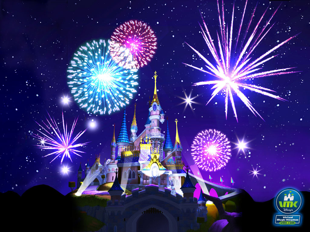 castle with fireworks Disney fireworks, Disneyland castle, Fireworks
